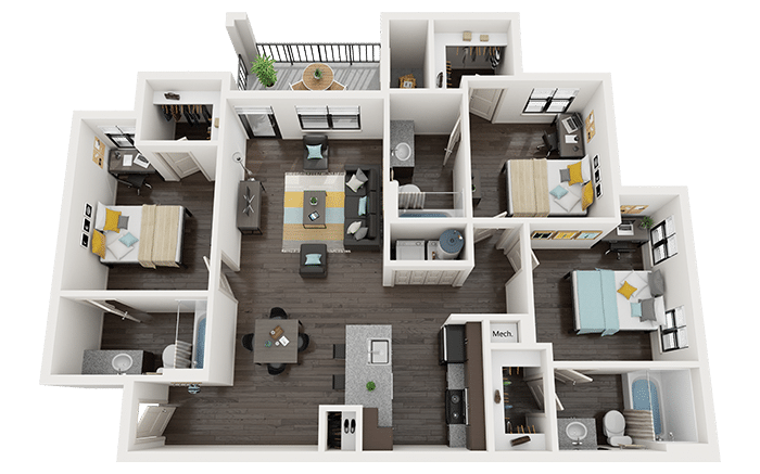 3x3 the mill at auburn floor plans auburn alabama near auburn university